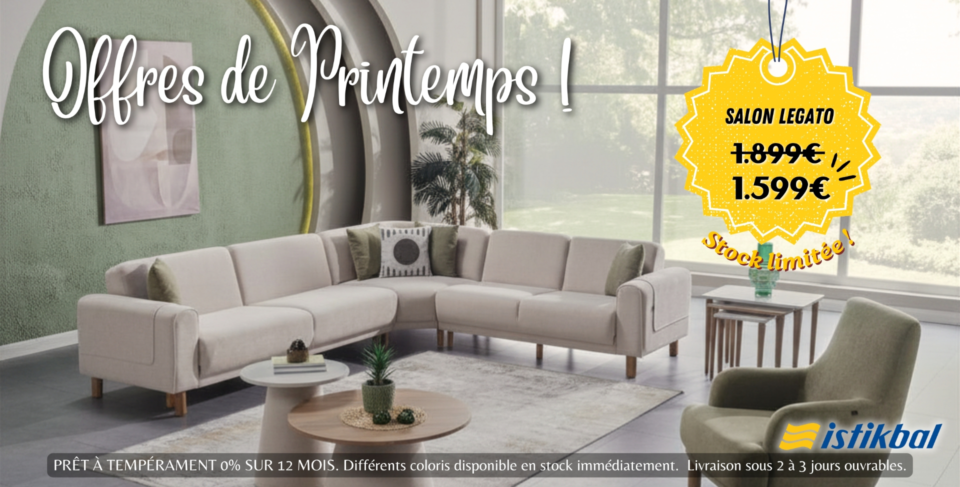 Offre Salon Legato d'angle — 1.599€